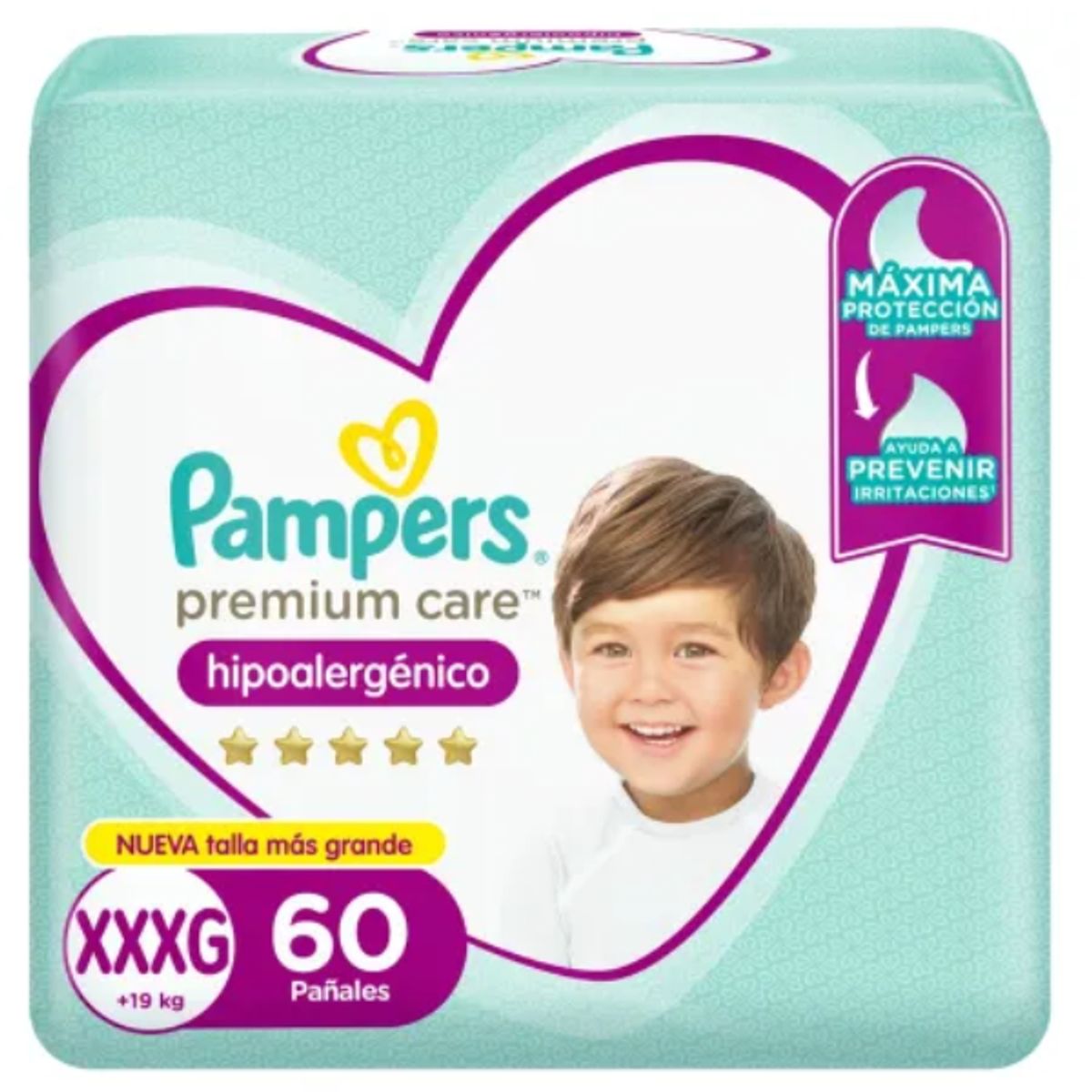 PAMPERS - Pañal Pampers Premium Care XXXG 60