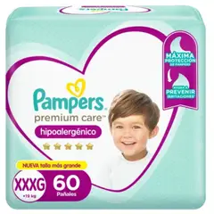 PAMPERS - Pañal Premium Care XXXG 60