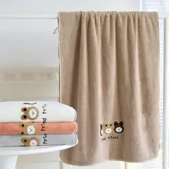 HOMEY - Pack De 4 Toallas Grande De Microfibra Diseño De Conejos, multicolor