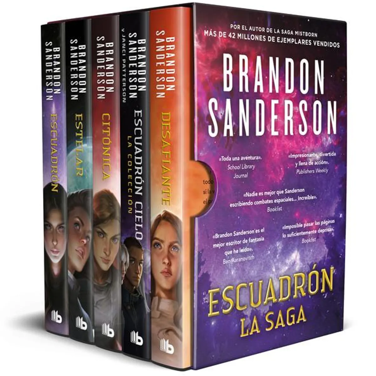 B DE BOLSILLO - Estuche Escuadrón, La Saga (5 libros) - Brandon Sanderson