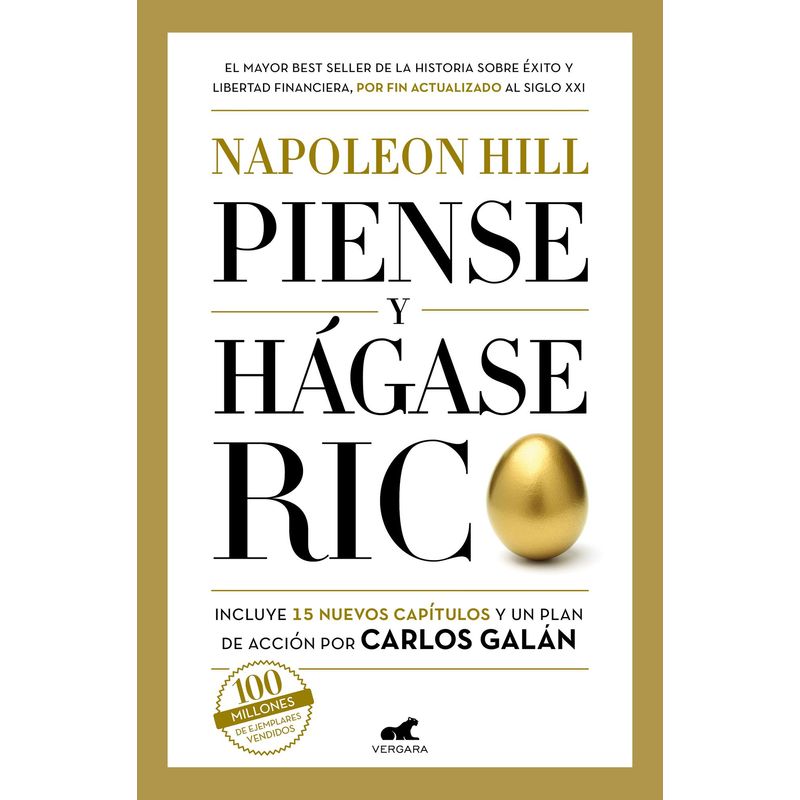 VERGARA - Libro Piense y hágase rico -- Napoleon Hill