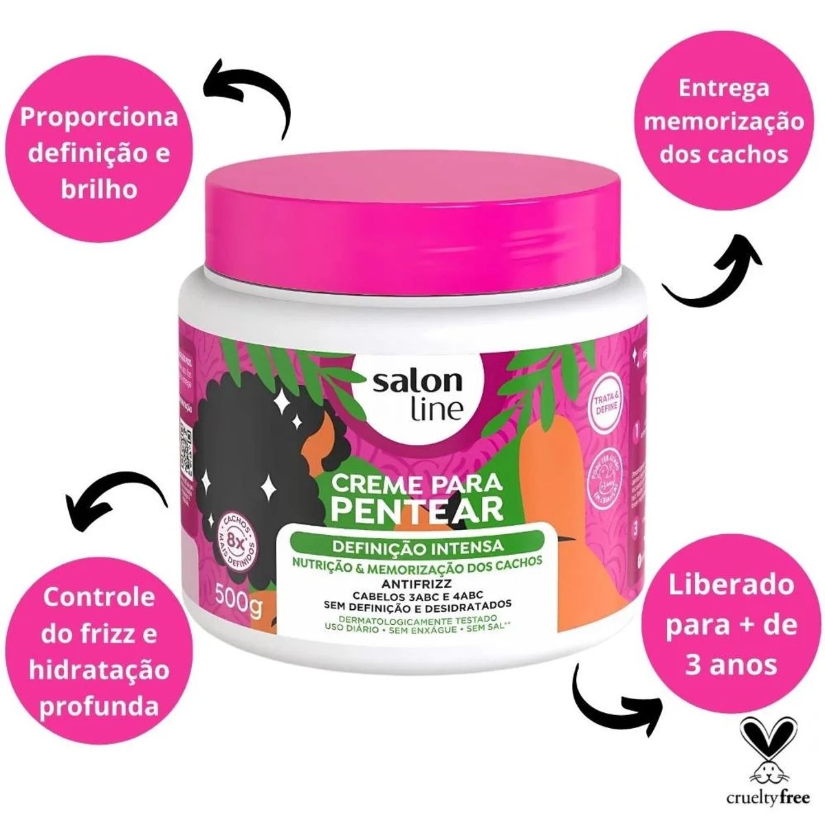 SALON LINE - CREMA DE PEINAR DEFINICION INTENSA 500 G SALON LINE