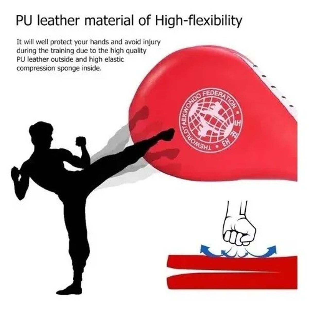 GENERICO - Paleta Doble Para Entrenamientos Golpes Taekwondo Rka