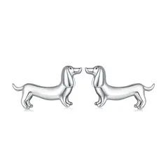 LK LUKSO - Aros Perrito Salchicha Dachshund en Plata 925