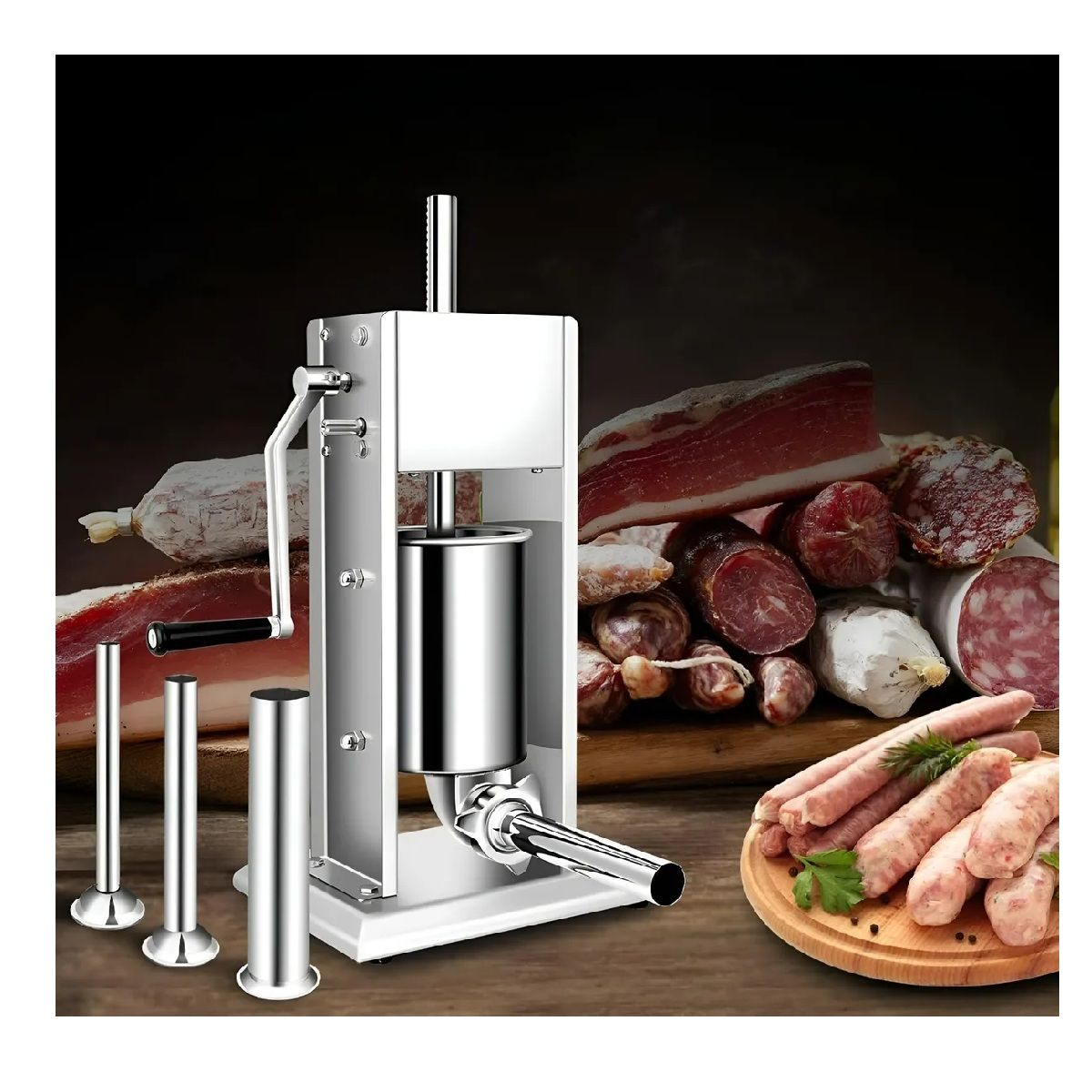 PASTELERIUSCL - Embutidora Manual Embutidoras De Chorizos Salchichas 10l