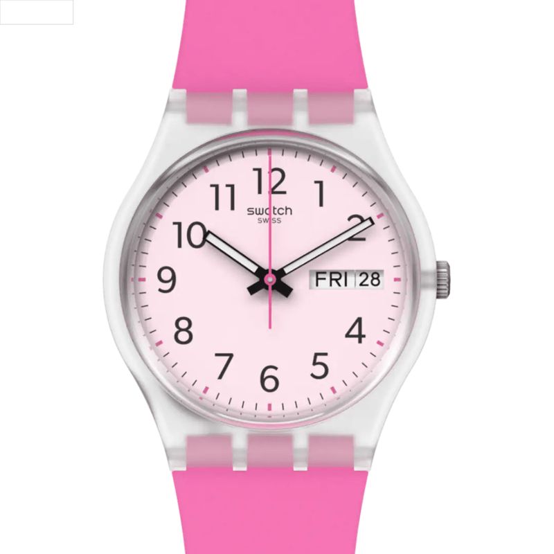 SWATCH - RELOJ SWATCH GE724 RINSE REPEAT PINK ROSADO