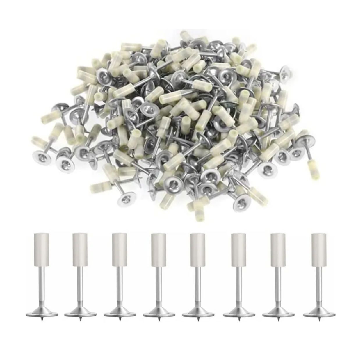 GENERICO - 100 Piezas De Clavos Redondos Para Pistola De Acero Clavos