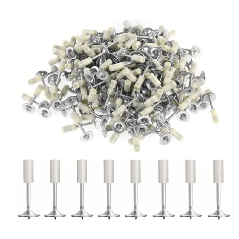 GENERICO - 100 Piezas De Clavos Redondos Para Pistola De Acero Clavos