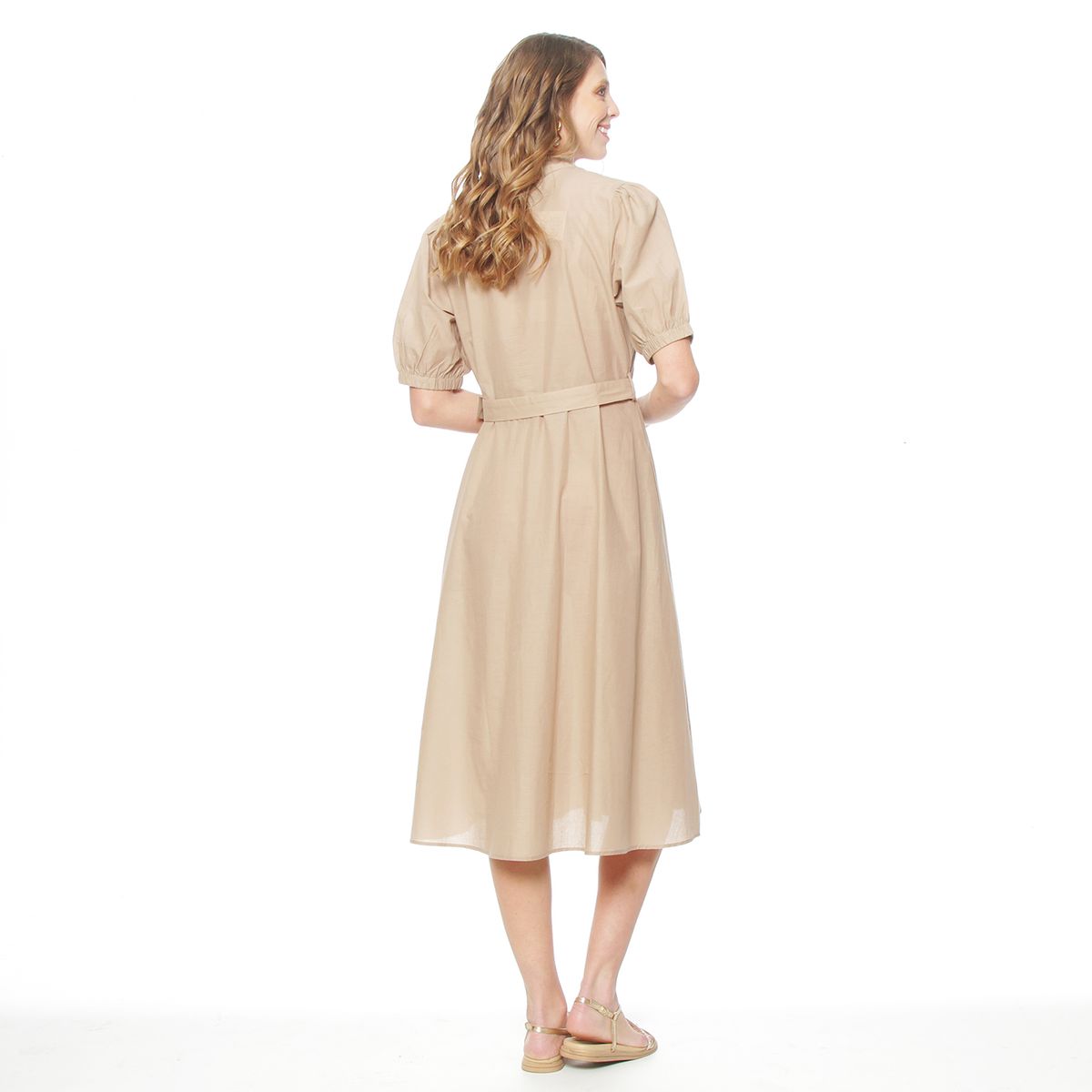 WADOS - VESTIDO MANGA CORTA ABOTONADO EN DELANTERO