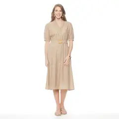 WADOS - VESTIDO MANGA CORTA ABOTONADO EN DELANTERO