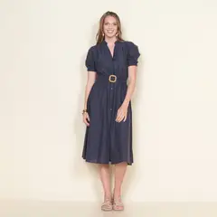 WADOS - VESTIDO MANGA CORTA ABOTONADO EN DELANTERO