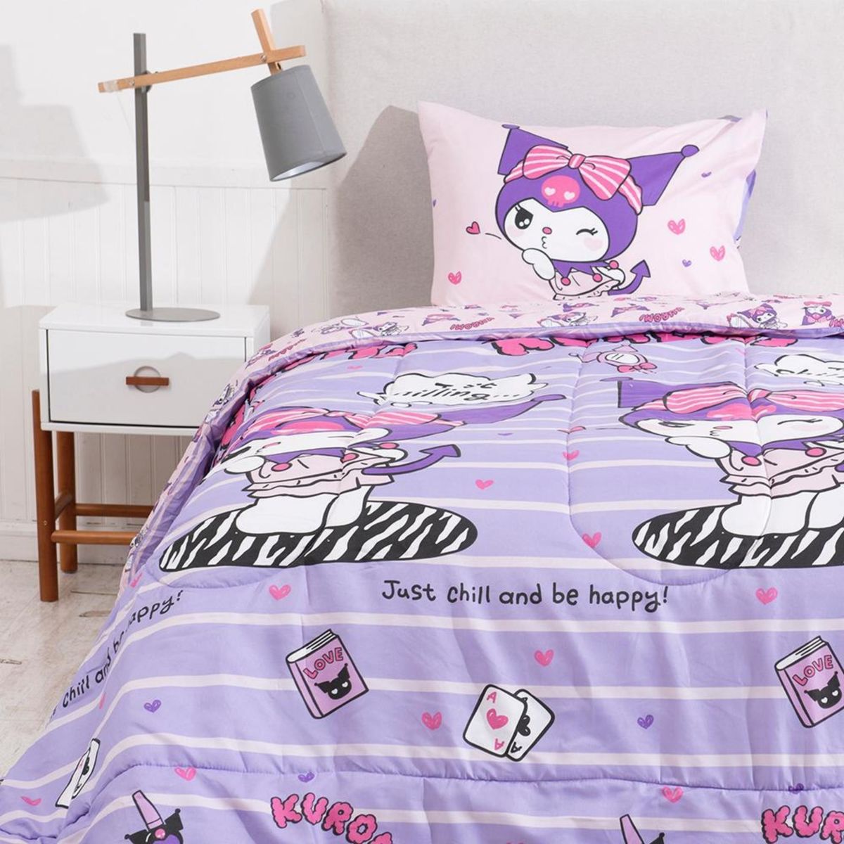 MASHINI - Plumón reversible Mashini  Nuevos Kuromi Coqueta  aptp para 1pl y 1.5 pl