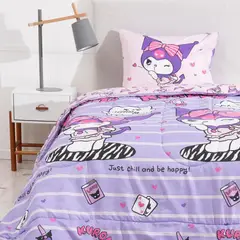 MASHINI - Plumón reversible Nuevos Kuromi Coqueta aptp para 1pl y 1.5 pl