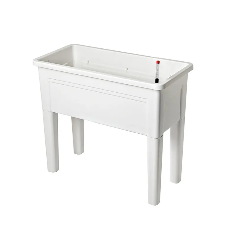 GENERICO - Macetero rectangular 74x34x65 cm blanco Casa VIVA