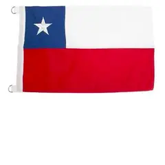 GENERICO - Bandera Chilena Bordada Bistrech 140x210 cm