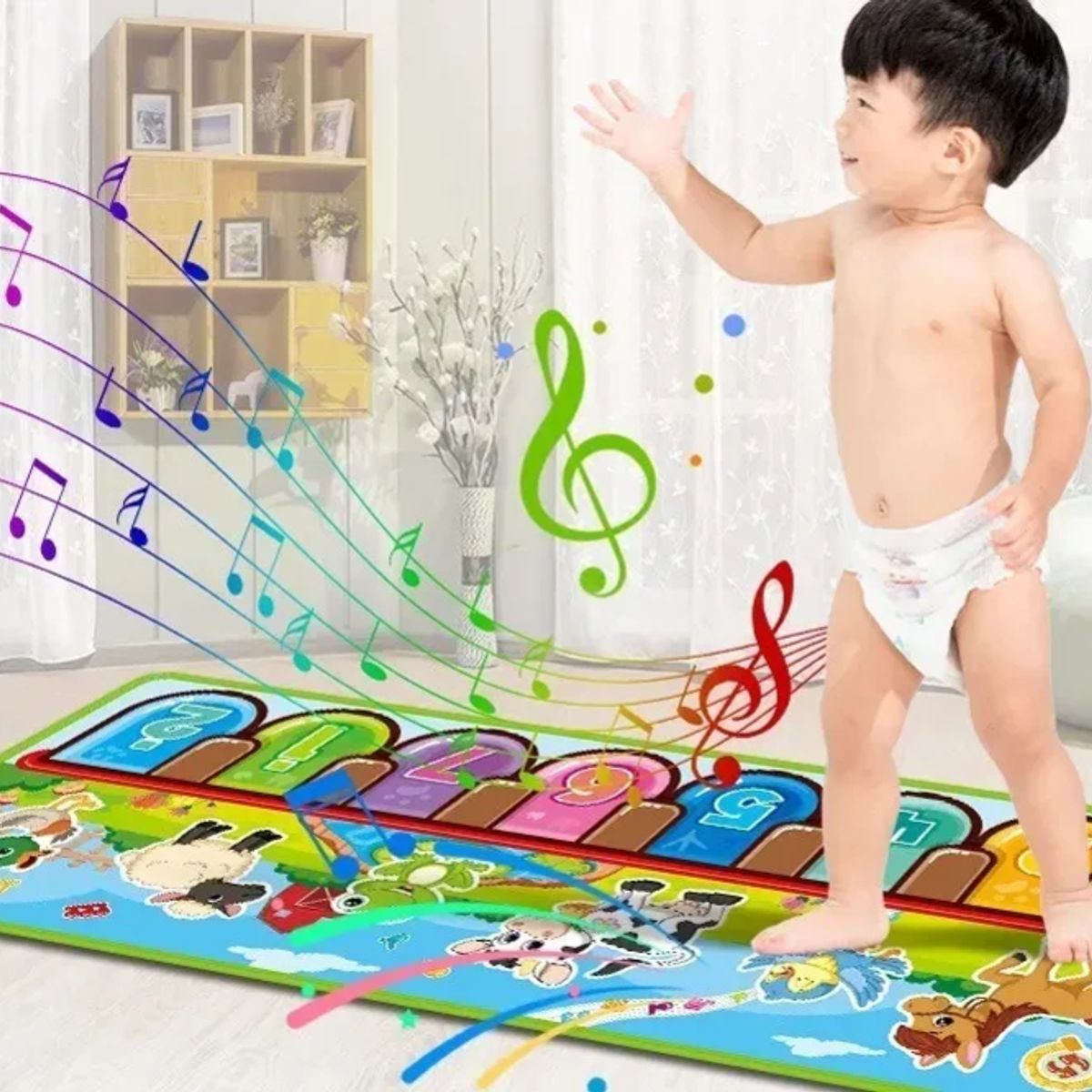 GENERICO - Alfombrilla Piano Musical Para Niños Animales