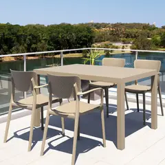 DECO EXTERIOR - 4 Sillas de exterior Loft color Arena