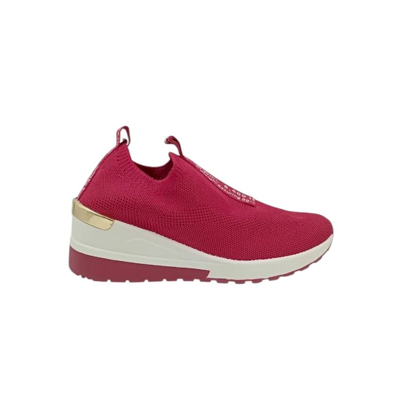 HERIEL - Zapatilla Burdeos Textil Mujer