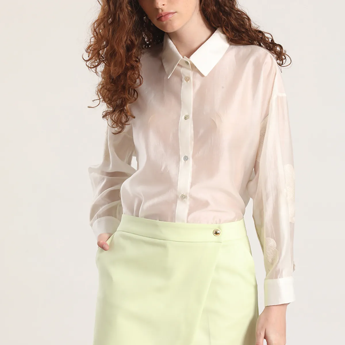 LIOLA - Falda pantalón Liola mujer pistacho