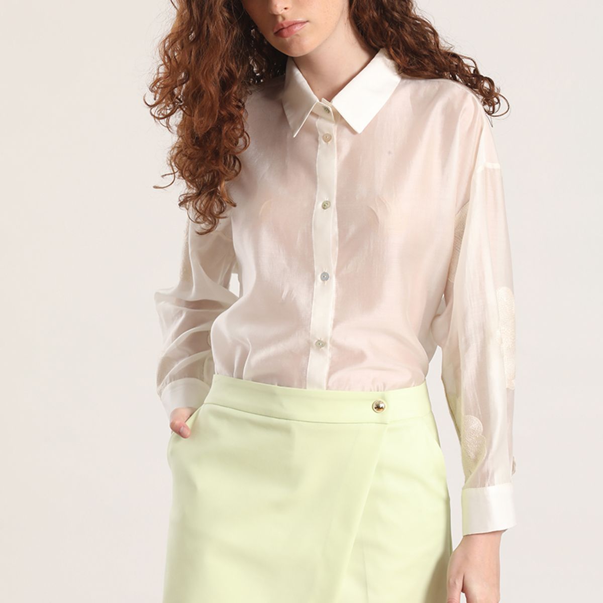 LIOLA - Falda pantalón Liola mujer pistacho