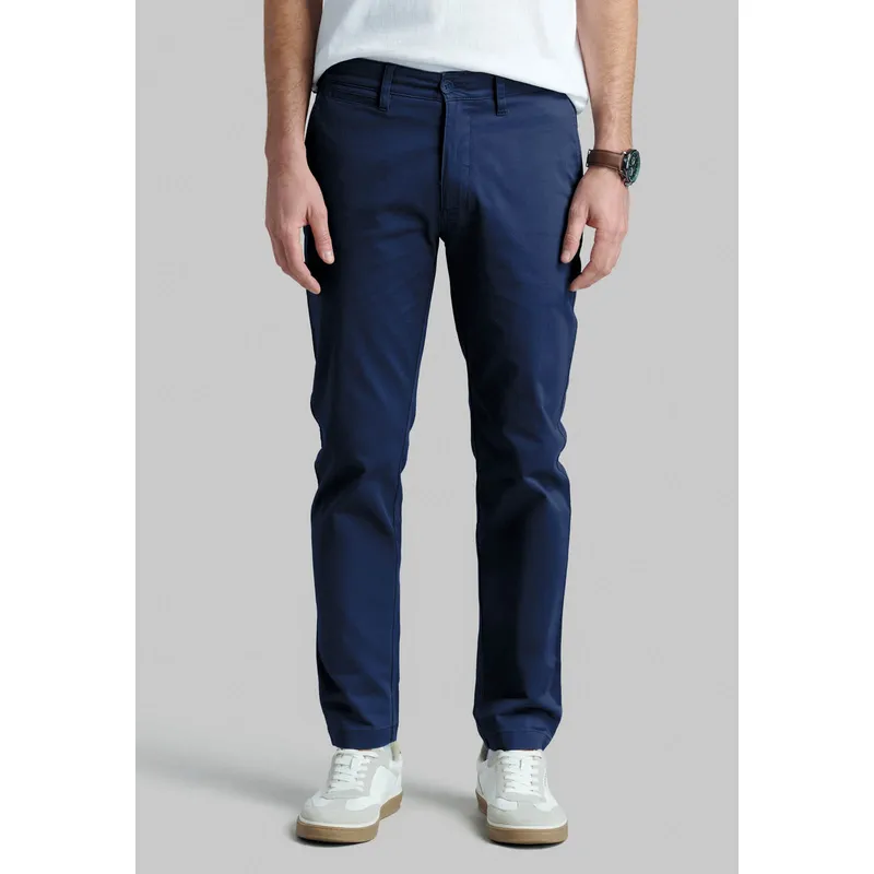 FEROUCH - Pantalón Twill Slim /31 Business Azul Ferouch