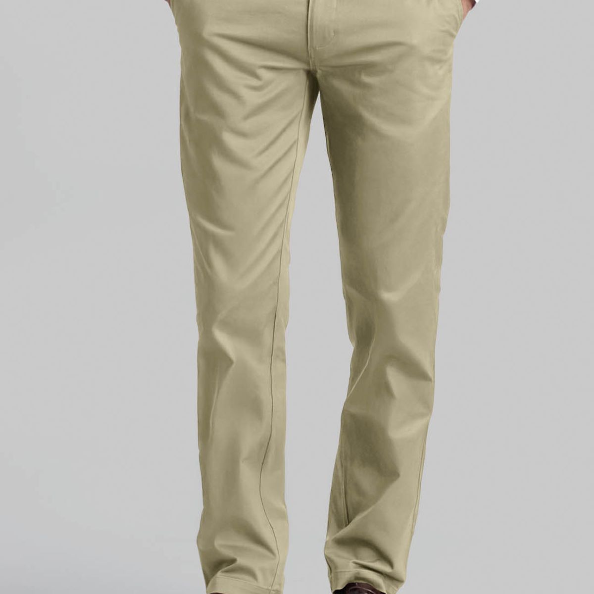 FEROUCH - Pantalón Twill Slim /33 Beige Ferouch