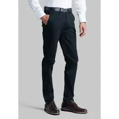 FEROUCH - Pantalón Twill Slim /33 Negro