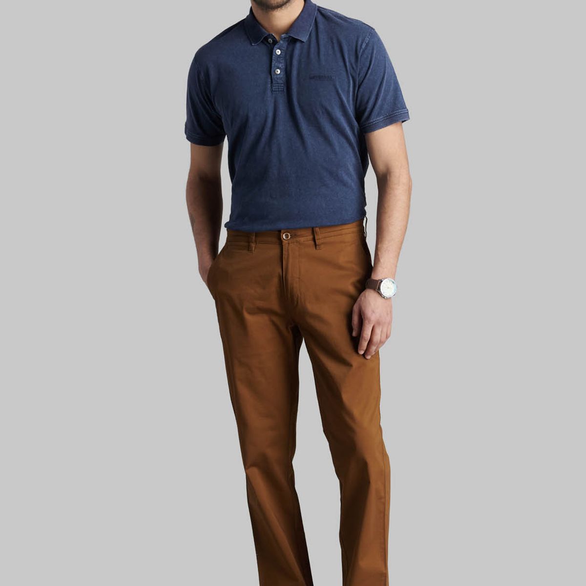 FEROUCH - Pantalón Twill Without Pleats L/31 Business Café Ferouch