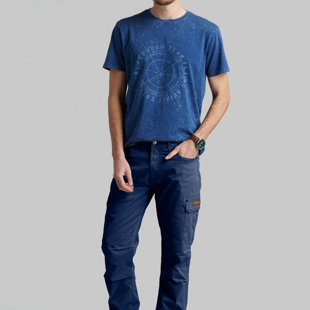 FEROUCH - Pantalón Kansas Sport Azul Ferouch