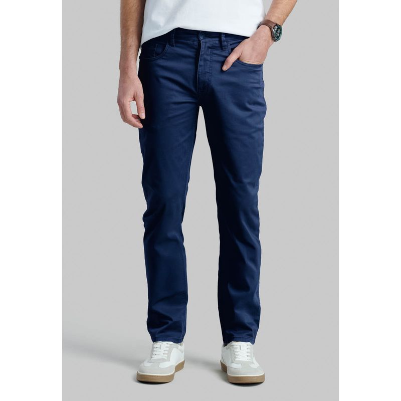 FEROUCH - Pantalón Five Pocket Azul Ferouch