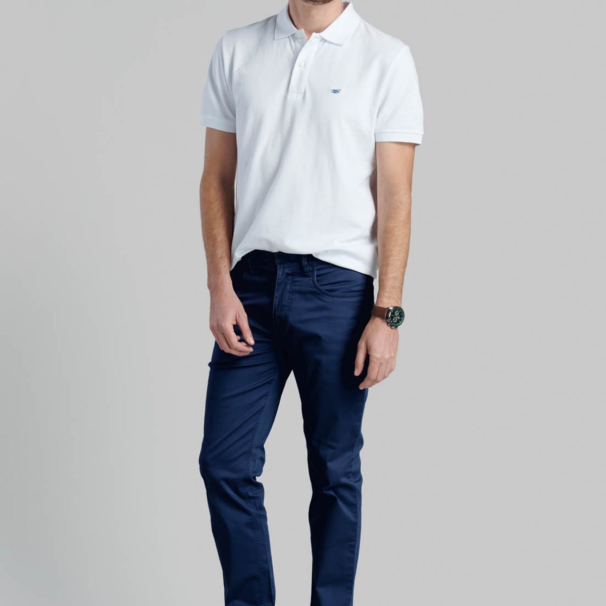 FEROUCH - Pantalón Five Pocket Azul Ferouch