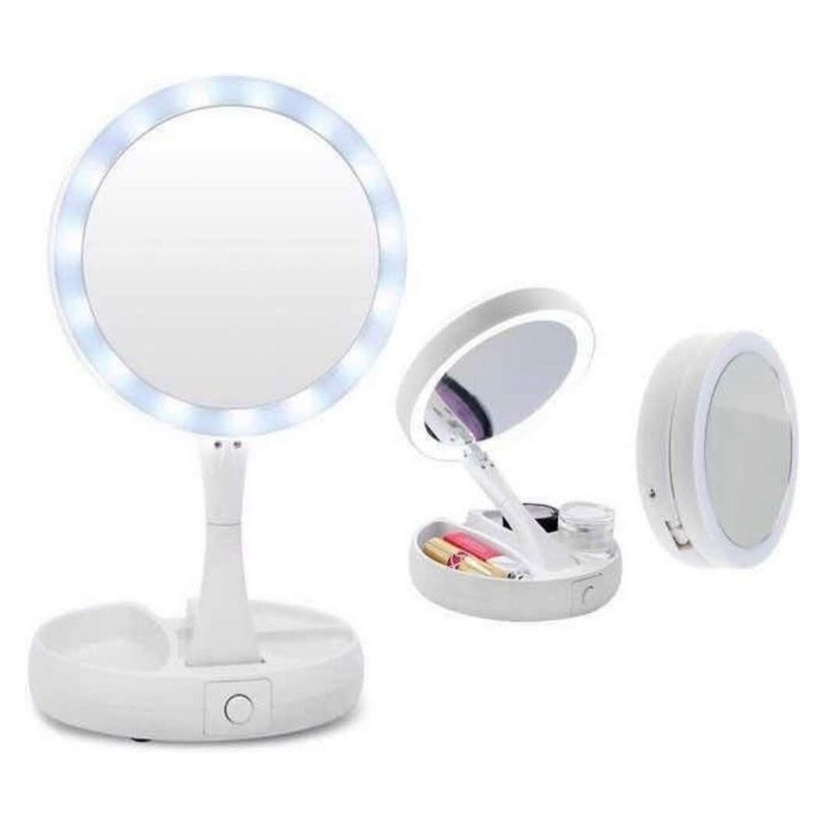 GENERICO - Espejo Con Luz Led Para Maquillaje  Aumento