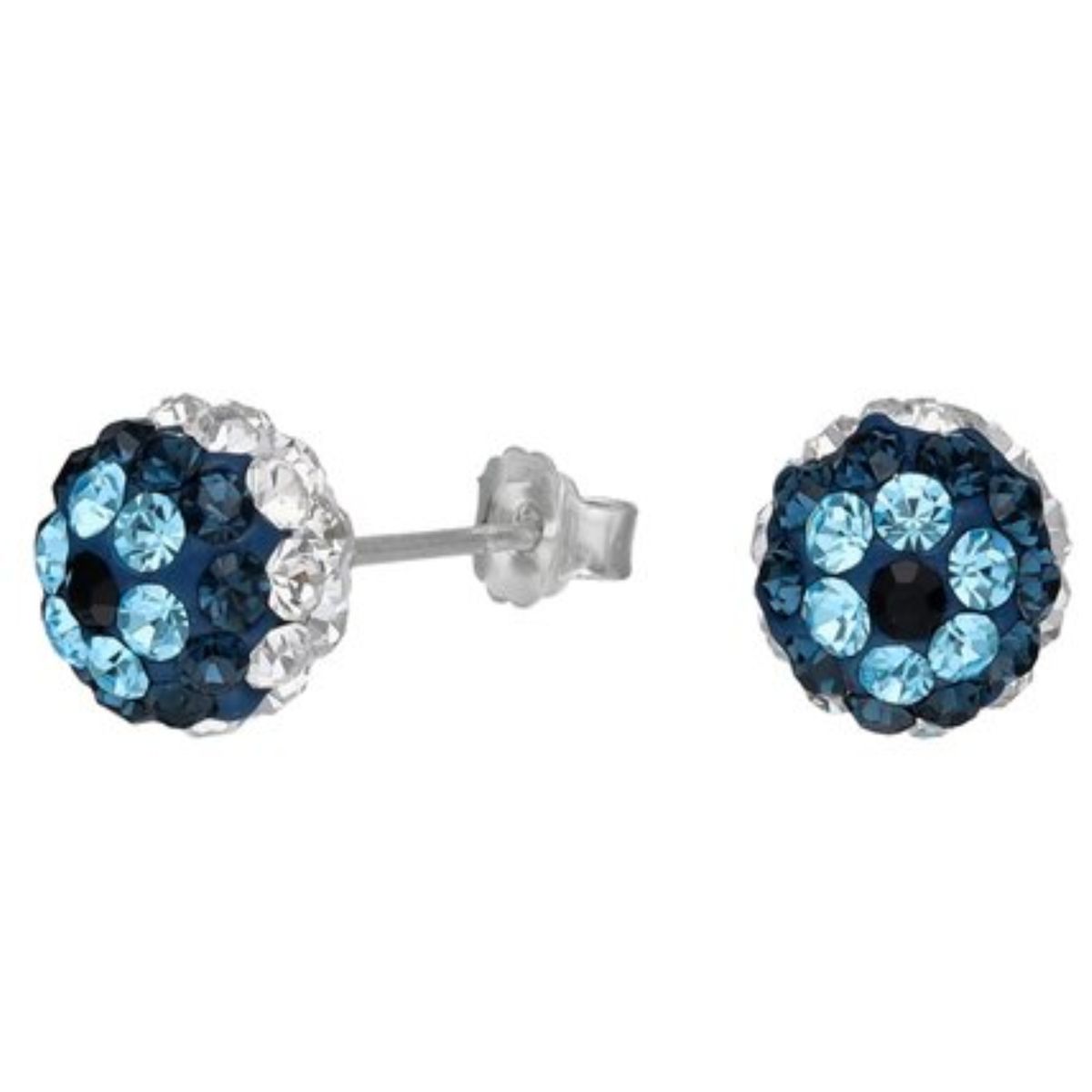 LK LUKSO - Aros Cristales Multicolor 8 mm en Plata 925