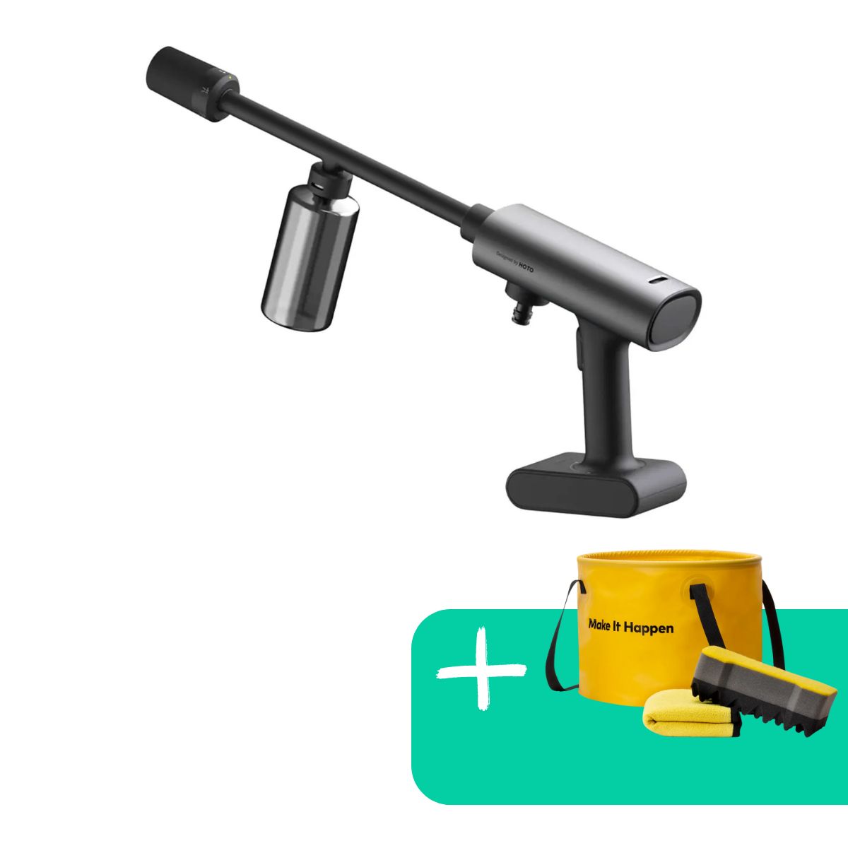 HOTO - HOTO Lavadora a Presión 20V  + HOTO Kit de Limpieza