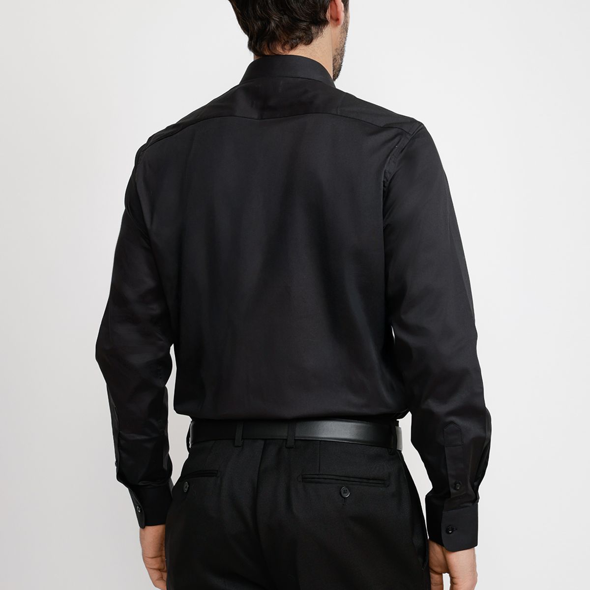 TRIAL - Camisa Hombre Formal Popelina Dynamic Negro