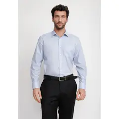 TRIAL - Camisa Hombre Formal Popelina Classic Celeste