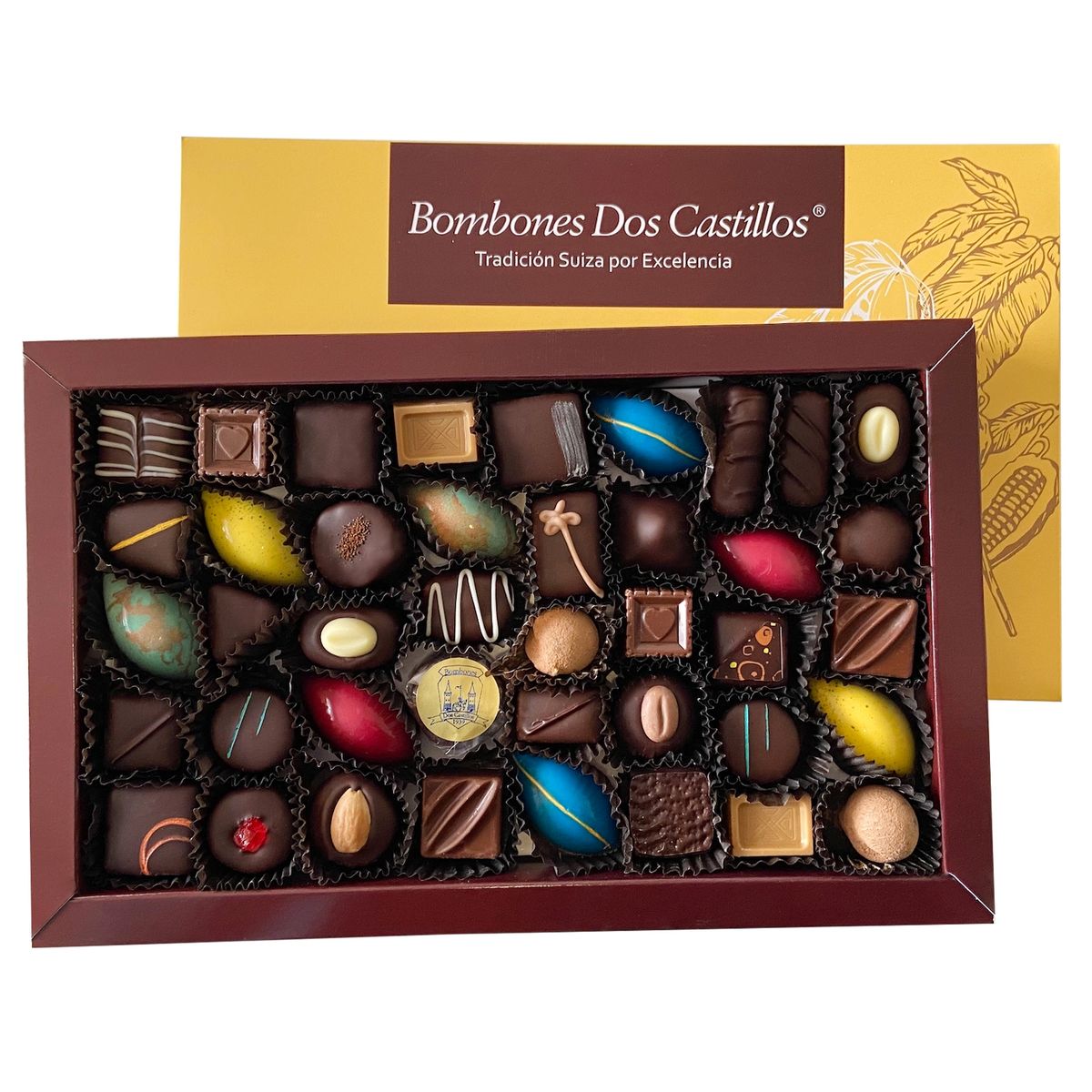 BOMBONES DOS CASTILLOS - Caja Chocolates Araras N 2 370 Gr