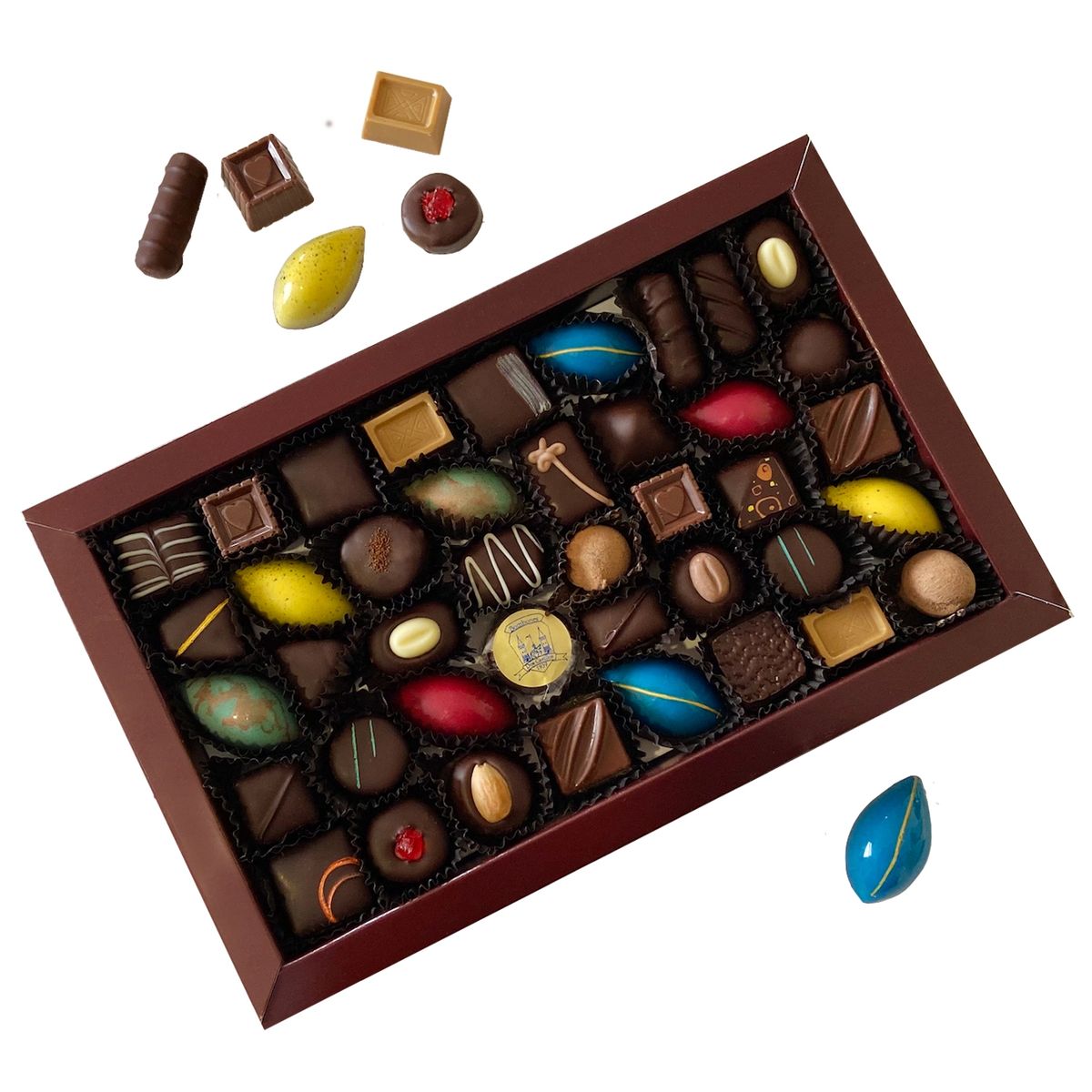 BOMBONES DOS CASTILLOS - Caja Chocolates Araras N 2 370 Gr
