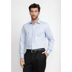 TRIAL - Camisa Hombre Formal Popelina Dynamic Celeste