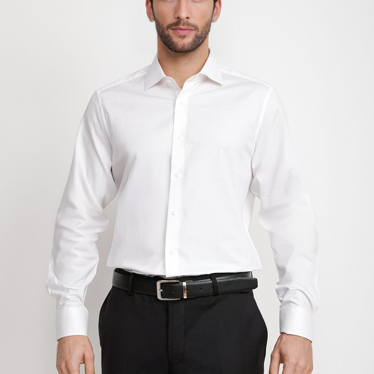 TRIAL - Camisa Hombre Formal Popelina Dynamic Blanco