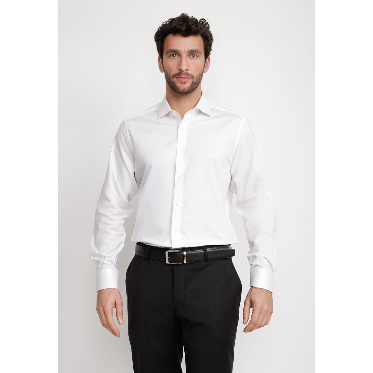 TRIAL - Camisa Hombre Formal Popelina Dynamic Blanco