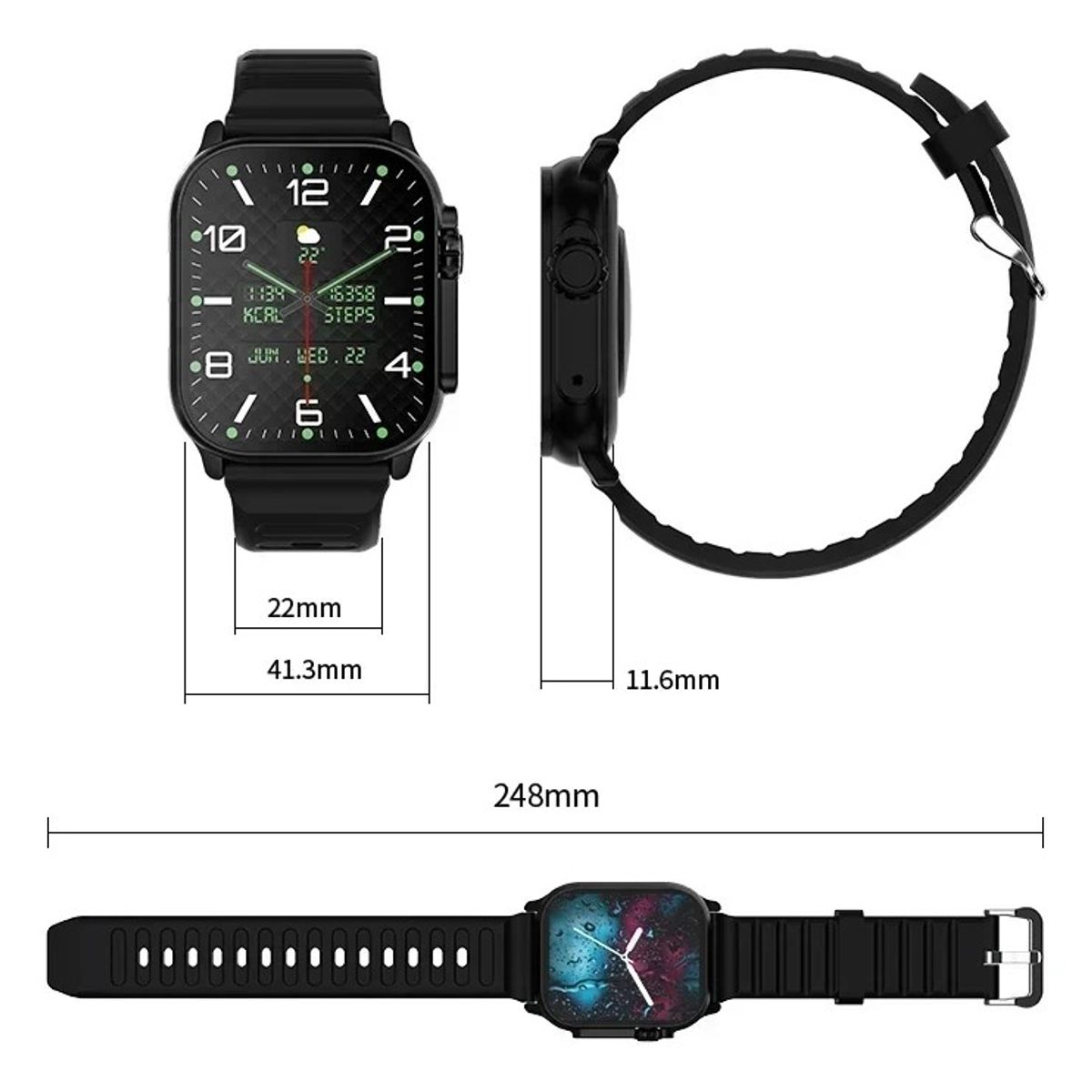 GENERICO - Reloj Inteligente Smartwatch T900 Ultra Big Beige