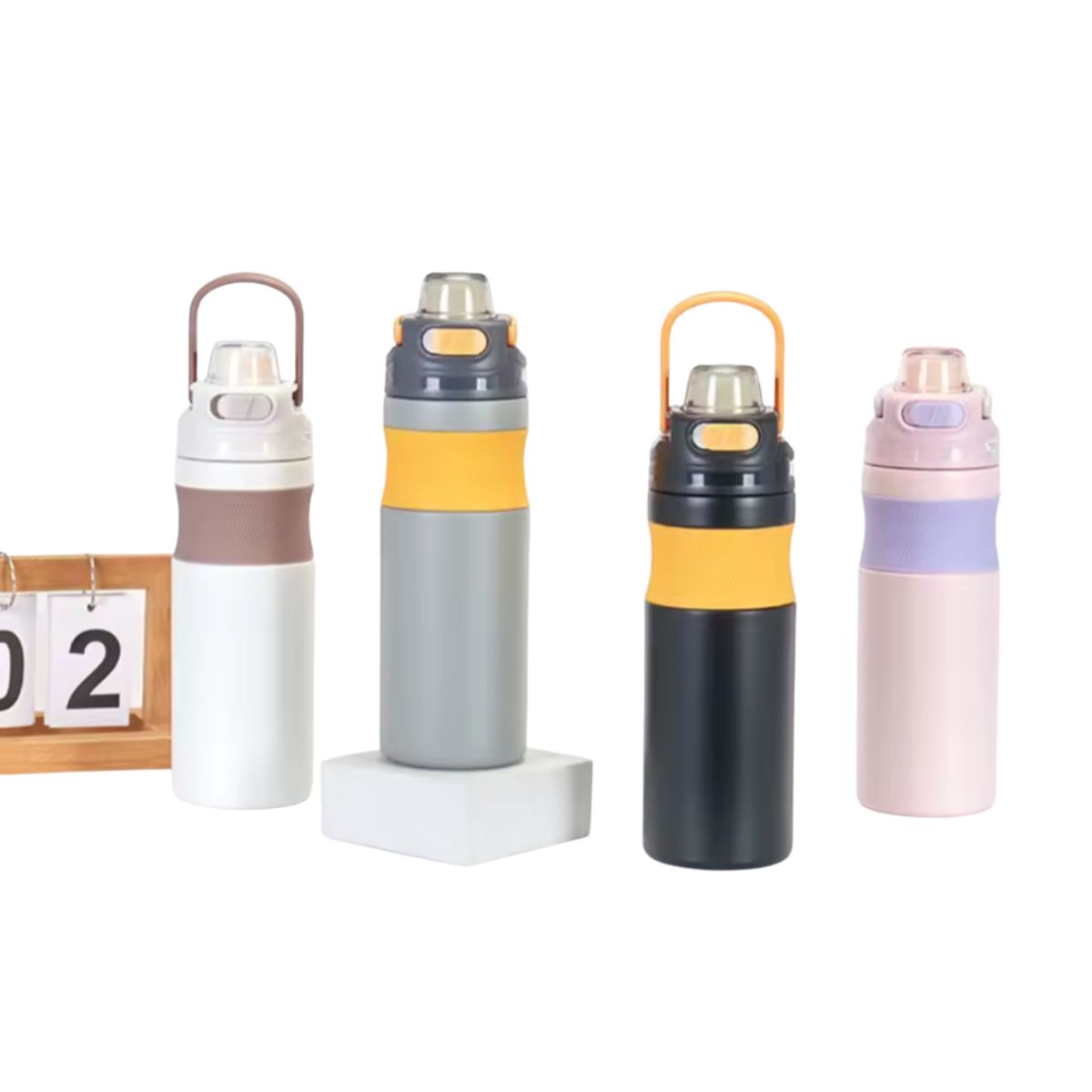 GENERICO - Termo Botella Térmica 600ml Reutilizable Acero Inoxidable