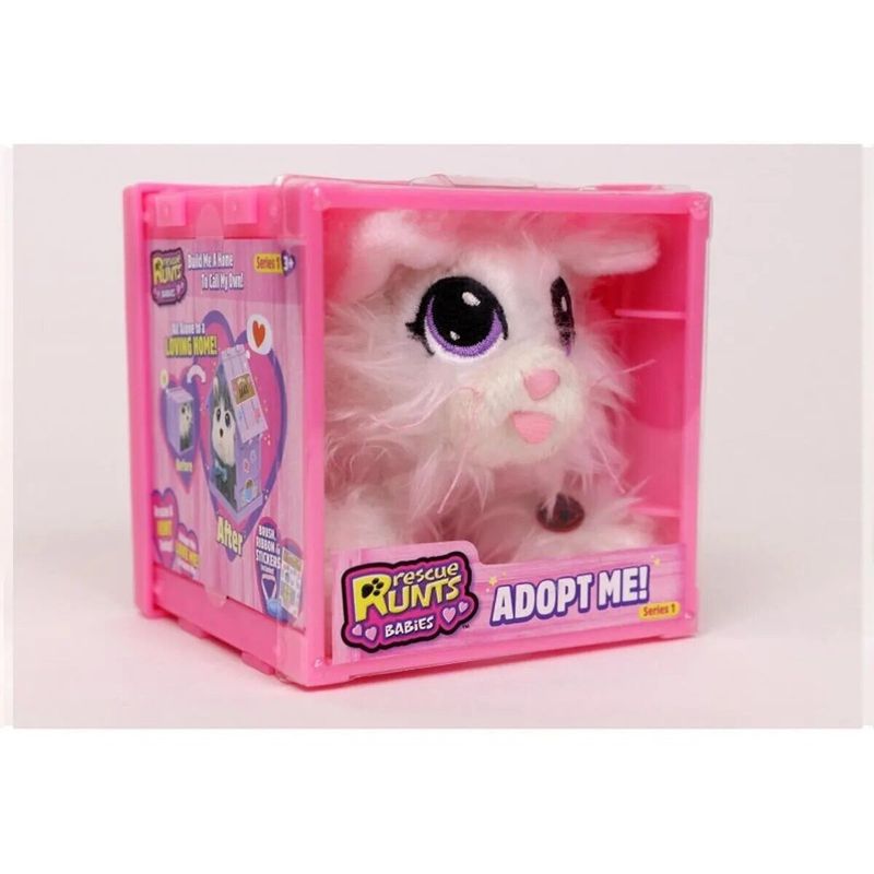 PLAYFUN - Rescue Runts Babies - Gato Blanco - Peluche