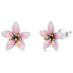 LK LUKSO - Aros Flor Sakura en Plata 925