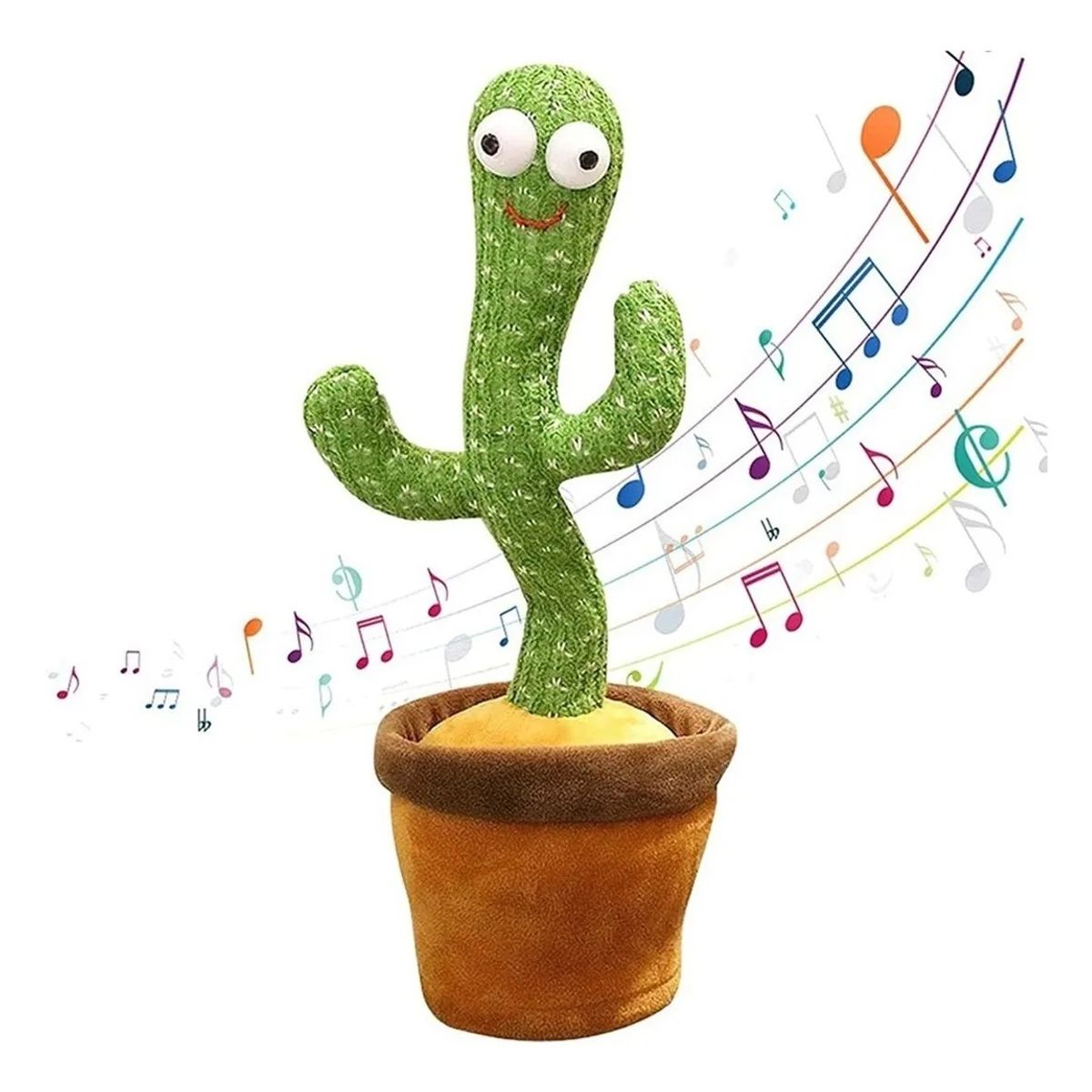 GENERICO - Cactus Bailarín Musical Repetidor Recargable Voz Interactivo