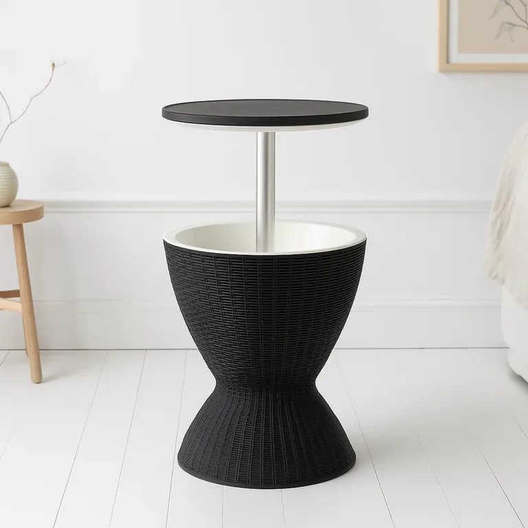 Mesa Cooler Yarra - Rattan Sintetico - Regulable para Terraza y Bar