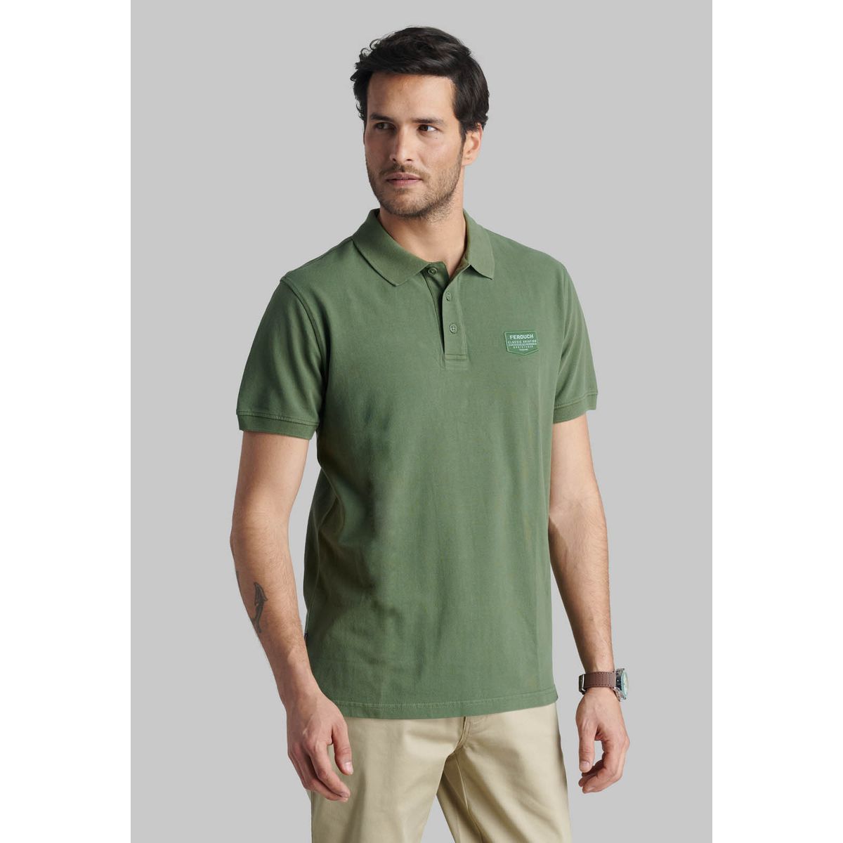 FEROUCH - Polera Boston Verde Ferouch