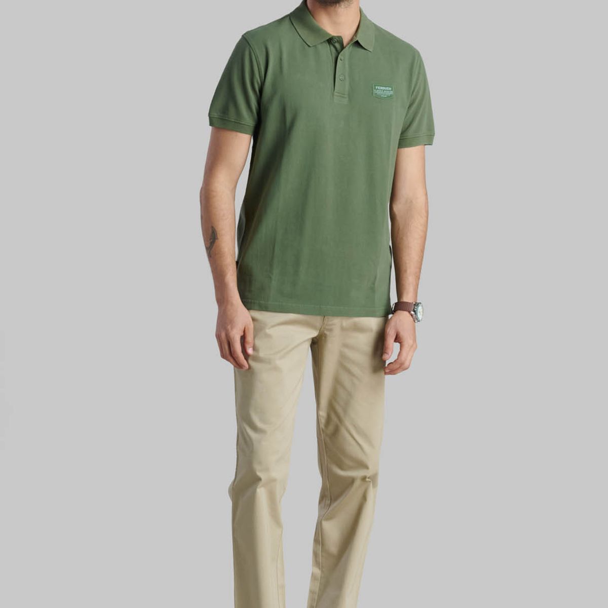 FEROUCH - Polera Boston Verde Ferouch