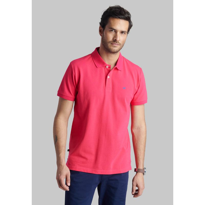 FEROUCH - Polera Pique Basica Rosado Ferouch